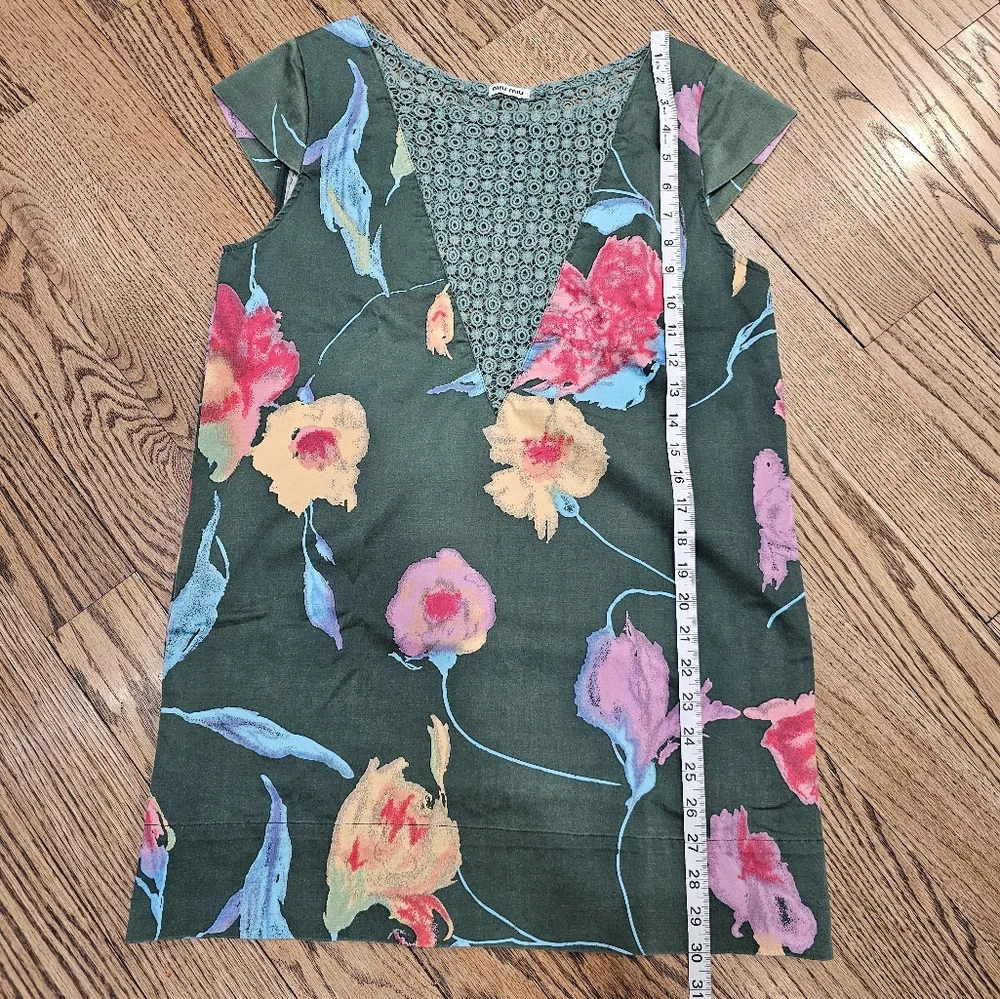 Floral MIU MIU Print Dress - Picture 9 of 11